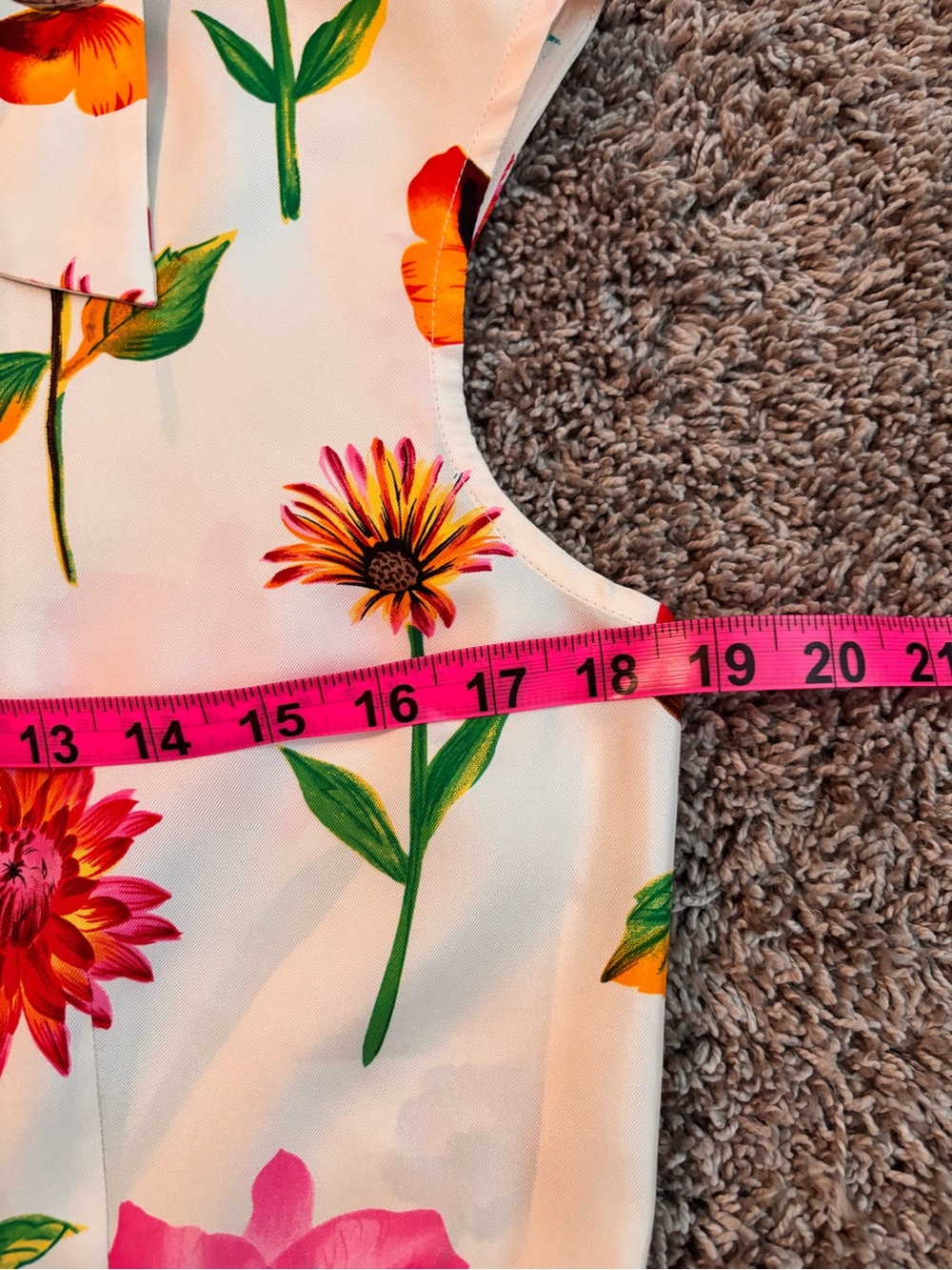 100% Silk Botanical Floral Blouse Garden Party Cottagecore Coquette Top Size M - Picture 6 of 8